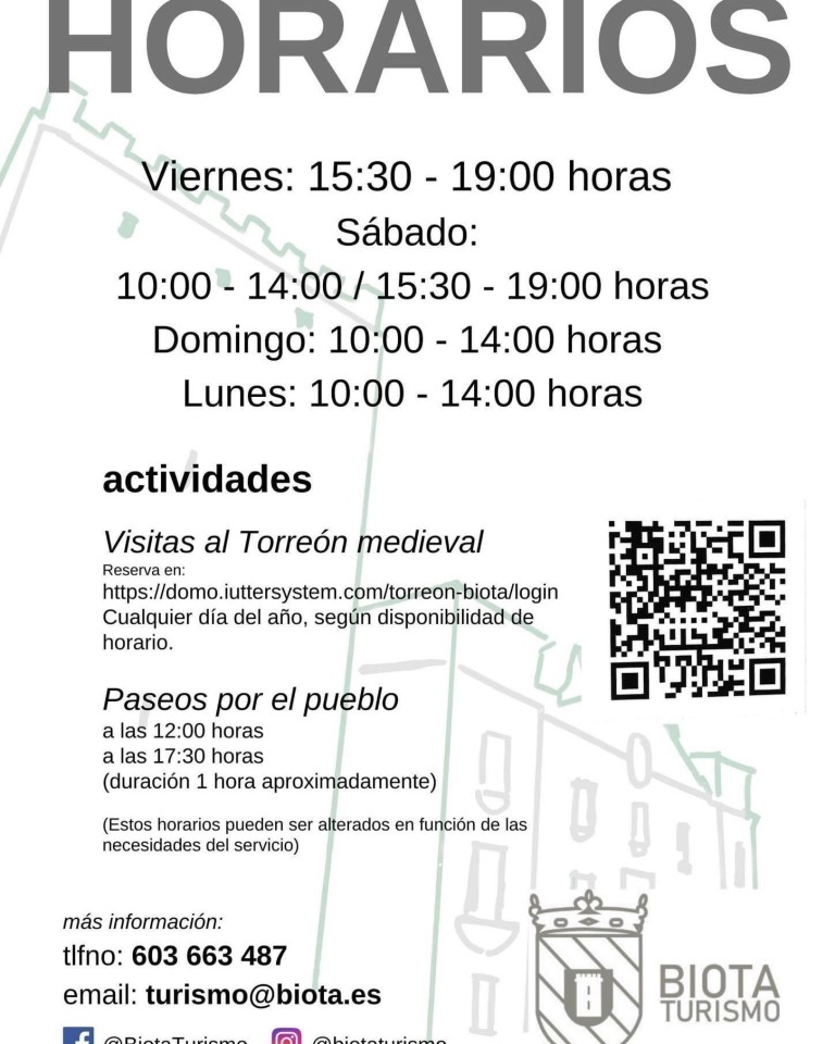 Turismo en Biota