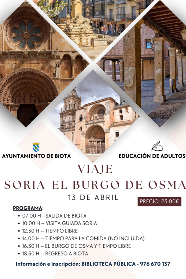 Viaje a Soria y Burgo de Osma