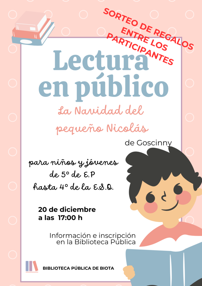 Lectura en público para niños y jóvenes