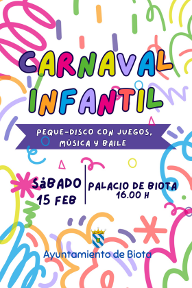 Fiesta de carnaval infantil