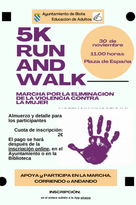 5K por la eliminación de la violencia contra la mujer