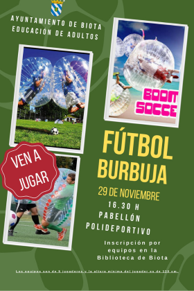 Fútbol burbuja por equipos