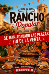 Aforo completo para la comida popular